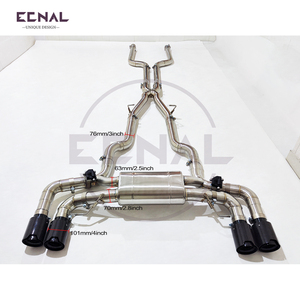 Sistema de Escape Catback de Alto Rendimiento Valvetronic de Acero Inoxidable Ecnal para BMW G30 G31 <span class=keywords><strong>M550i</strong></span> 4.4T 2017-2023 con Silenciador - Product Image 2