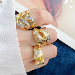 CH-JDR0287 thiết kế mới đầy màu sắc vòng mắt trái tim/tay/hình dạng ngôi sao Vòng mắt lát đồng vòng của phụ nữ nhẫn trang sức vòng bán buôn - Product Image 3