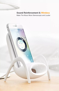 Nuevo Altavoz Portátil <span class=keywords><strong>2022</strong></span> de 15W con <span class=keywords><strong>Carga</strong></span> Inalámbrica Rápida, Material ABS, Soporte para Teléfono Móvil, Mini Silla Cargadora - Product Image 3
