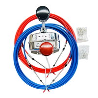Nouveau kit de commande en aluminium à double poignée HTong de haute qualité avec tête de commande, matériaux personnalisables pour matériel marin