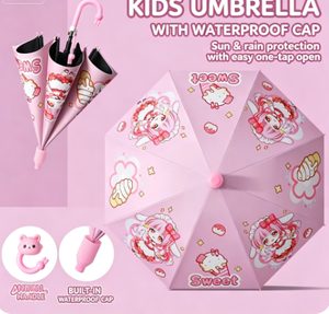 Paraguas Infantil para Bebés y Niños de Jardín de Infancia, Bonito y Ultraligero, para Niños y Niñas de Primaria - Product Image 6