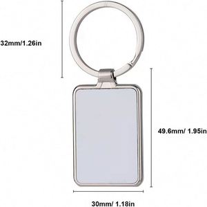 Porte-clés en alliage de zinc personnalisés pour impression photo numérique, cadeaux promotionnels, logo laser, sublimation, légers - Product Image 2