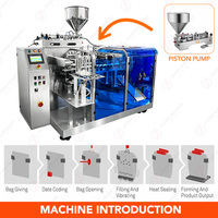 Machine d'emballage automatique pour sachets souples préformés – Sauce caramel, pâte à tartiner au chocolat liquide