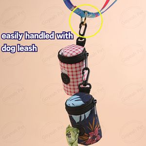 Dispensador de bolsas de residuos para mascotas con diseño de grafiti colorido, práctico soporte portátil para bolsas de <span class=keywords><strong>caca</strong></span> de perro con cremallera - Product Image 5