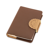 2024 A6 personnalisable cahier planificateur magnétique couverture en cuir Journal Journal papeterie imprimé Style fil couture reliure