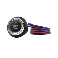 Sistema de Alarma Bidireccional para Automóvil con Control Remoto LCD de 12V, Arranque y Parada con Botón, Sensor Antirrobo, Alarma con Sonido y Luz