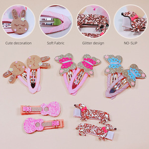 Venta al por Mayor de Pinzas para el Cabello para Niñas, Pinzas Dulces y Lindas para Bebés, Pinzas con Forma de Mariposa y Animales de Dibujos Animados para Niños - Product Image 4