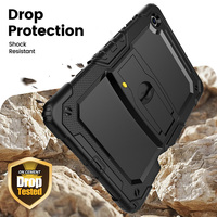 Étui de tablette en silicone antichoc pour Samsung Galaxy Tab A11 PLUS/A9 PLUS 11 pouces, housse anti-chute avec béquille intégrée