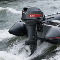 Motor Tempel Bensin 2 Tak 40HP Heavy Duty Desain Anti-Karat Untuk Kapal Kerja Lepas Pantai Yamaha