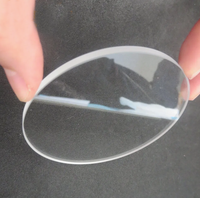 Lentille convexe planaire H-K9L en quartz optique UV, grande et ronde, personnalisable, 2,54 mm, non revêtue, support OEM