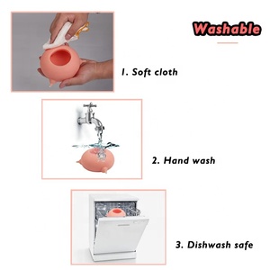 Lebensmittelechter Silikon-Wunder-Nippel Haustier-Fütterer <span class=keywords><strong>4</strong></span> Nippel Neugeborene Baby-Kaninchen Kätzchen Welpen Blasen-Milch-Fütterungsschale - Product Image 6