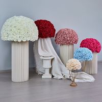 Décoration de Cérémonie : Boules de Fleurs Élégantes en Soie de Pivoine et d'Hortensia de Luxe, de Haute Qualité, pour Allée de Cérémonie et Événements, 30-80cm