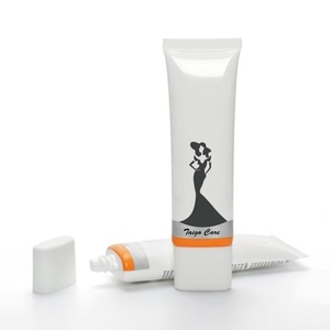 Wholesale 50ml 100ml Plastic Super Oval Tubes with <b>Screw</b> Cap Custom Logo Sunscreen <b>Flat</b> Packaging Container for Skin Care - Product Image 3