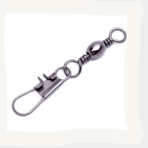 WEIHE 100 pièces/sac 2 # -14 #   Émerillon en acier inoxydable avec mousqueton de sécurité pour la pêche - Product Image 1