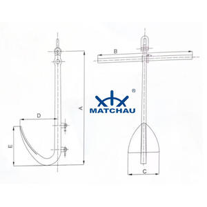 Custom HY-11 Single Fluke Anchor for Large Tonnage Ships Inspection Certified - Product Image 2