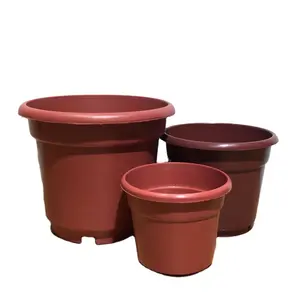 Yicai – jardinières artificielles, Pot de fleurs en plastique de couleur marron, fournitures de jardin, Pot de fleurs pour plantes avec fleur/plante verte 2-5mm