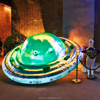 Eclairage à Led Géant Evénement OVNI Gonflable Décoration Vaisseau Spatial alien Gonflable Mode Soucoupe pour Affichage