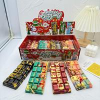 Jouet Squishy Barre de Chocolat de Noël en PU à Rebond Lent, Anti-Stress, Jouet à Presser, Cadeau de Noël pour Enfants et Adultes
