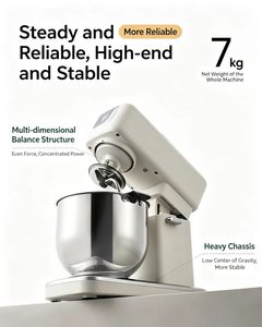 Sokany, la toute nouvelle machine à pétrir la pâte, équipement de <span class=keywords><strong>boulangerie</strong></span>, utilisation domestique, corps entièrement en acier inoxydable, mélangeurs alimentaires sur socle de 6 L - Product Image 4