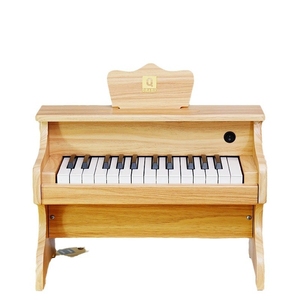 Wholesale Natural Wood Children Mini Piano Portable Wooden <b>Electronic</b> <b>Keyboard</b> Baby Music Enlightenment Toy For Toddler - Product Image 1