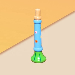 Trompeta <span class=keywords><strong>de</strong></span> madera para niños, Educación Temprana, percepción musical, instrumento <span class=keywords><strong>de</strong></span> juguete Musical colorido, Bugle Hooter para niños - Product Image 6
