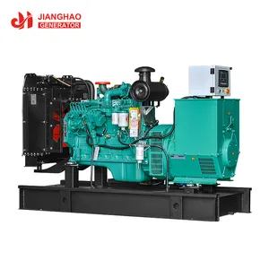 Dengan Cummins 100kva Generator Diesel Bingkai Terbuka atau Diam 3 Fase Kedap Suara Genset 80kw