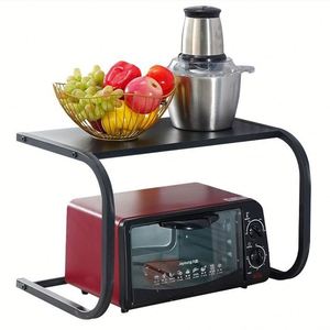 Heavy Duty Metal Kitchen <b>Storage</b> Microwave Oven Shelf Pizza Cooking Stand Microwave Shelf <b>Storage</b> Organizer Bakers Racks - Product Image 4