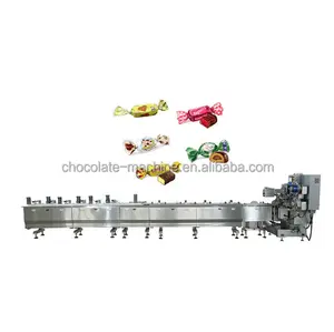 Usine nouveau design chocolat double torsion machine d'emballage bonbons machine d'emballage chocolat pli wrap