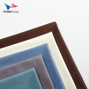 Tissu en tricot Interlock 230gsm 56% Acrylique 28% Modal 9% Viscose 7% Spandex Tissu pour vêtements <span class=keywords><strong>de</strong></span> détente - Product Image 5