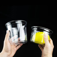 117Mm 12 16 24 32 Oz Food-Kwaliteit Verpakkingsbekers Custom Logo Wegwerp Plastic Pet Deli Container Slakom Met Deksel
