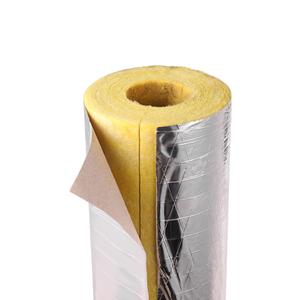 Vente en gros de plaques de laine de verre modernes de haute qualité / isolation thermique carrée avec feuille d'aluminium résistante au feu - Product Image 4