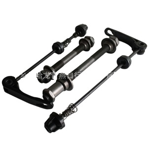 Eje hueco de liberación rápida de acero para buje de bicicleta delantero y trasero, compatible con freno de disco - Product Image 4