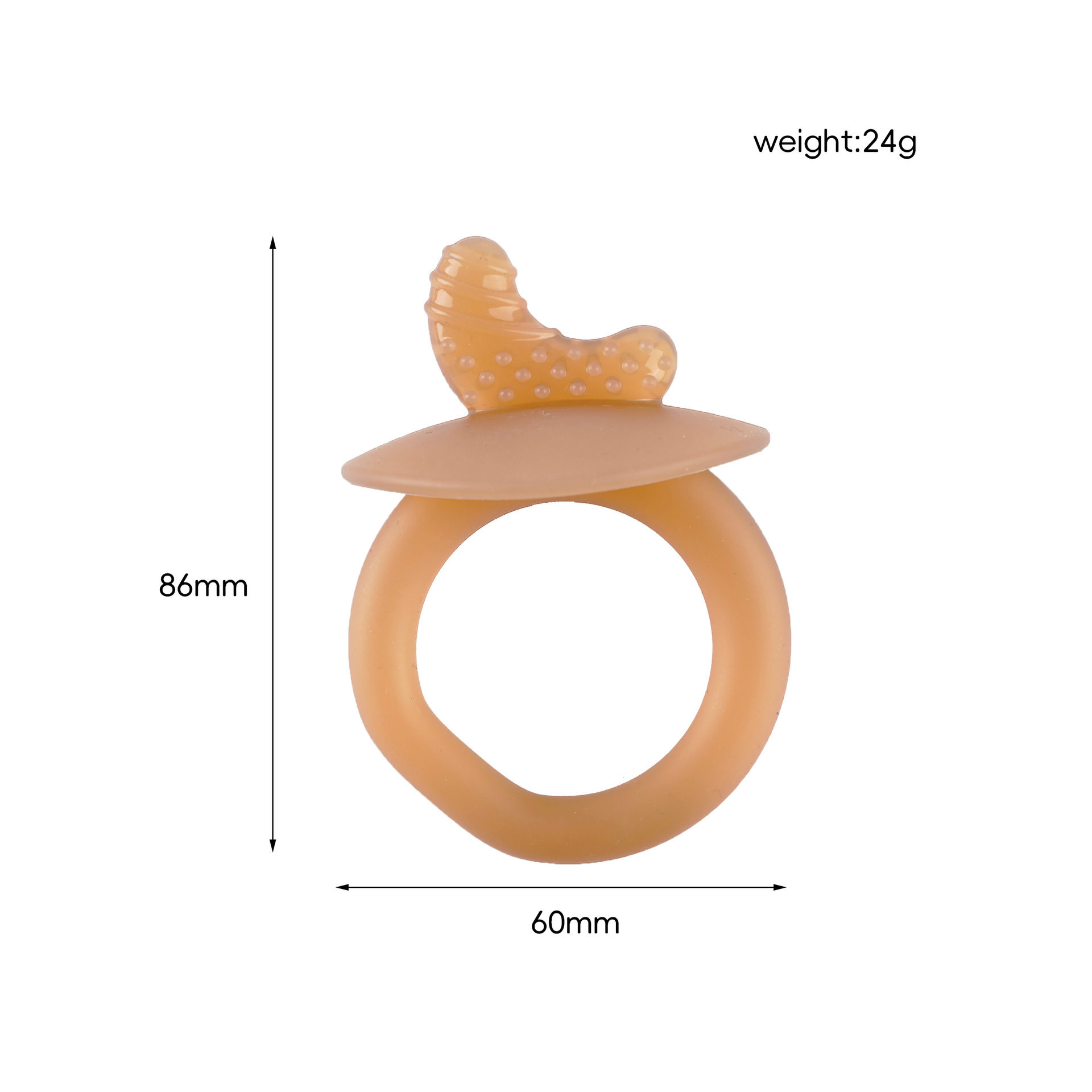 Orange-segment teething gelatin