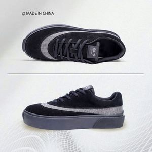 Chaussures décontractées tendance pour hommes, en maille respirante, antidérapantes, à talon bas, à carreaux, avec doublure en dentelle, style sportif, toutes saisons - Product Image 4