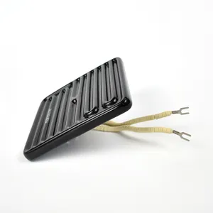 BRIGHT Wholesale 220V 240V 650W 120*120mm Black Square Ceramic Infrared Heater with Thermocouple