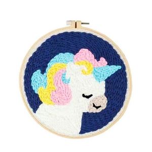 Best Gifts Funny Animal 3D Needlework DIY Yarn Punch Needle Art Kits for Beginner Kids Customizable