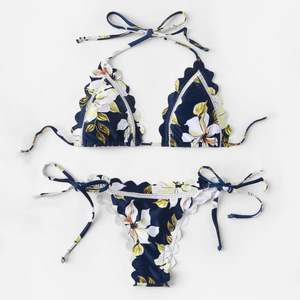 Conjunto de Bikini Brasileño de 1 Pieza para Mujer, de Alta Calidad OEM, con Estampado/Puntos/Colores Sólidos y Logotipo Frontal - Product Image 5