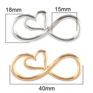 5 pezzi 18K PVD placcato oro acciaio inossidabile ciondoli infiniti per la creazione di gioielli collane pendenti accessori per gioielli - Product Image 3