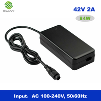 Chargeur rapide 42V 2A pour vélo électrique, adaptateur de charge rapide pour batterie lithium-ion 36V, vélo électrique, trottinette électrique, livraison directe d'usine