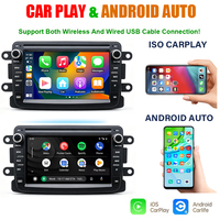 Autoradio Android 7 Pollici con Auto Carplay, Lettore Multimediale DVD per Renault Dacia Sandero Duster Logan Dokker