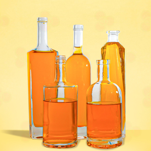 Bottiglia di vetro di vendita calda Vodka Whisky Tequila Rum <span class=keywords><strong>Gin</strong></span> Brandy bottiglia di vetro - Product Image 2