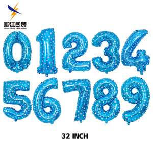 1 unidad de globos de aluminio de 40 pulgadas con forma de número, globos de foil para decoración de fiestas de cumpleaños y bodas, OEM ODM, ¡los más vendidos! - Product Image 5