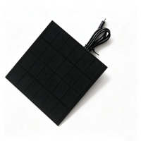 Panneau solaire monocristallin 3W 6V, chargeur pour caméra extérieure, surveillance de sécurité, charge de batterie 3.7V-5V, sortie Type-c, 145x145mm
