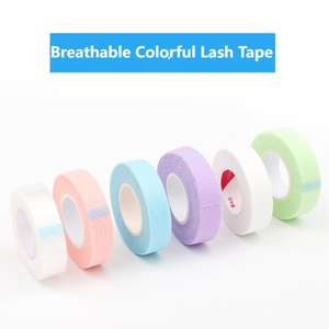 Ruban pour cils bleu pour peaux sensibles, ruban en gel de silicone, logo privé, micro-mousse, ruban en gel de silicone rose pour extensions de cils - Product Image 5