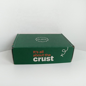 Caja <span class=keywords><strong>de</strong></span> Pizza Verde con Elegante Eslogan en el Borde y Gráficos <span class=keywords><strong>de</strong></span> Flechas Divertidas para Empaque <span class=keywords><strong>de</strong></span> Pan Artesanal y Pasteles Gourmet - Product Image 4