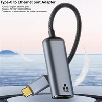 Adaptateur USB-C vers Ethernet 2,5 Gbps avec sortie CC pour MacBook/iPad Pro - Carte réseau Gigabit LAN RJ45