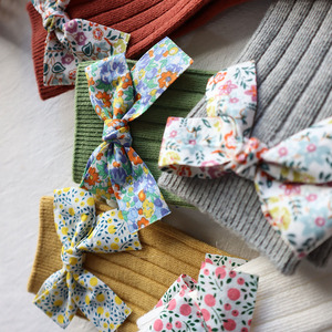 Chaussettes hautes pour bébé fille, motif floral, nœud, longues, en coton doux, à volants, style princesse espagnole, lot de chaussettes pour bébé, cadeau, vente en gros, OEM - Product Image 4