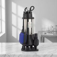 Pompe à eaux usées anti-colmatage avec hélice de découpe en acier inoxydable pour le traitement des eaux usées municipales et l'évacuation des eaux usées résidentielles