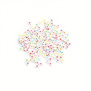 Perline Ilan Multicolore a Forma di Stella 4x7mm per Lavori Artigianali 17g - Product Image 1