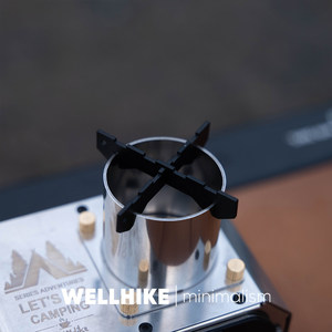 Brûleur d'encens rétro d'extérieur WELLHIKE, éclairage d'ambiance, observation du feu, bouilloire à eau, mini poêle à bois - Product Image 4